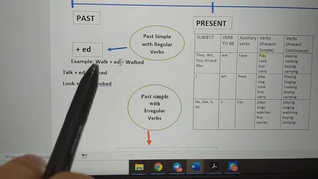 Past Simple VS Past Continuous- with regular verbs and irregular verbs смотреть онлайн