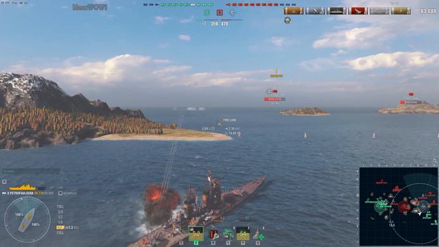 World of WarShips | Petropavlovsk | 7 KILLS | 191K Damage - Replay Gameplay 1080p 60 fps смотреть онлайн
