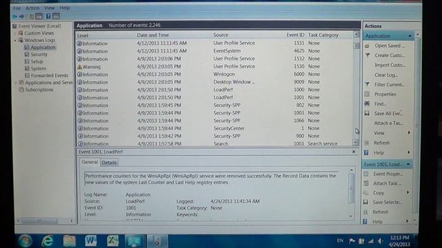 Windows 7 - Using the event viewer for computer crashes смотреть онлайн