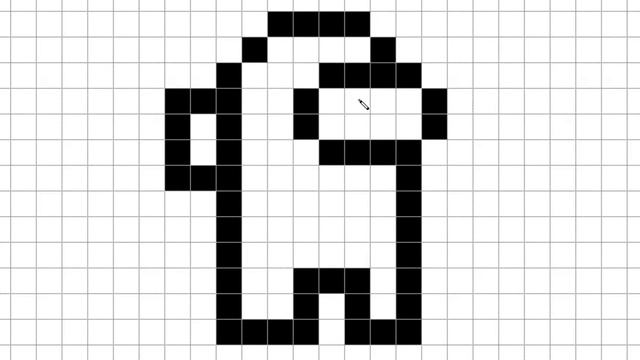 Как нарисовать амонг ас по клеточкам смотреть онлайн