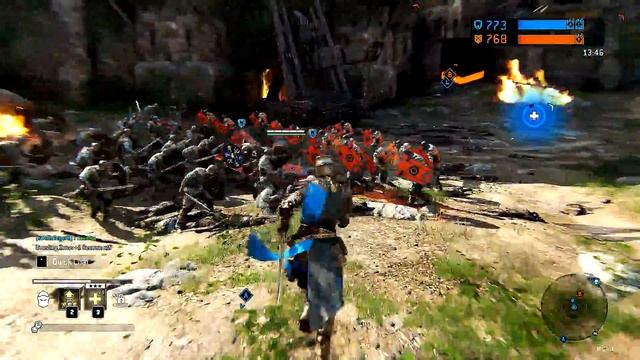 For Honor Beta - Dominion Mode 4v4 (The Warden Gameplay) смотреть онлайн