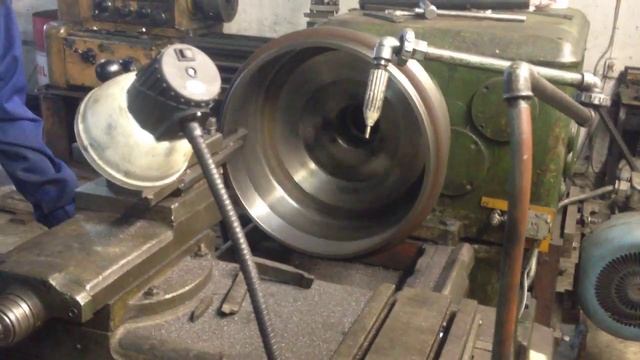 Проточка тормозных барабанов на токарном станке 1к62 смотреть онлайн