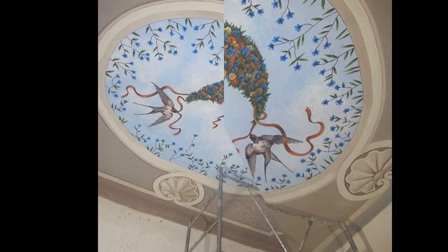 ceiling painting. роспись потолка. смотреть онлайн