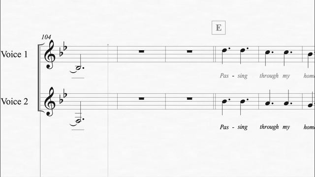 A Canadian Christmas - 3|4 - B♭ Major - 2 part Vocal Harmony with Piano Accompaniment смотреть онлайн