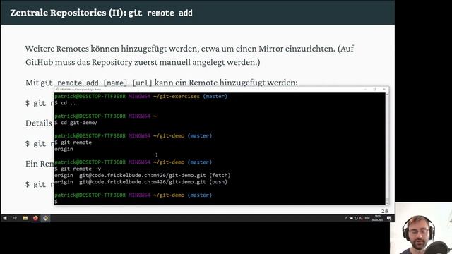 8: git remote смотреть онлайн