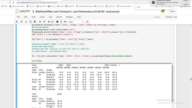 Python How to a 3 day rolling window and use shift to get the previous day score смотреть онлайн
