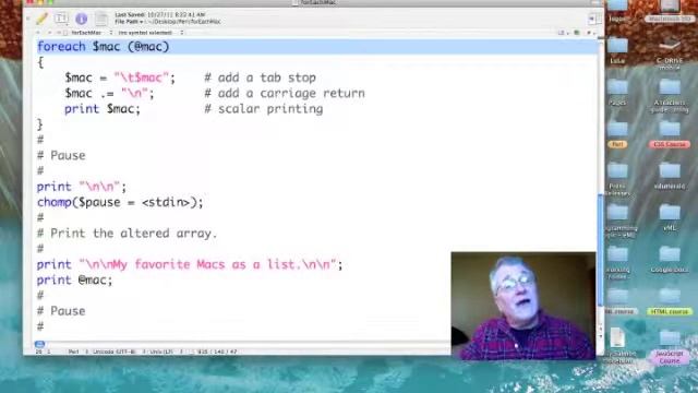 Perl: foreach смотреть онлайн