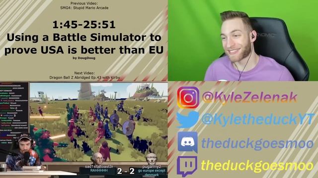 TABS IS A CRAZY GAME!!! Reacting to "Using a Battle Simulator to prove USA is better than EU" смотреть онлайн