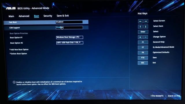 Настройка BIOS для установки Windows с флешки на примере ASUS VivoBook X510 смотреть онлайн