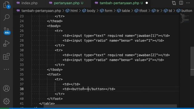 Kuis PHP Sederhana Part 3 | Form Tambah Pertanyaan смотреть онлайн