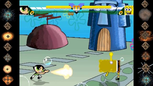 Buttercup (Powerpuff Girls) vs Spongebob (Nickelodeon) - Ultimate Mugen Fight 2016 смотреть онлайн