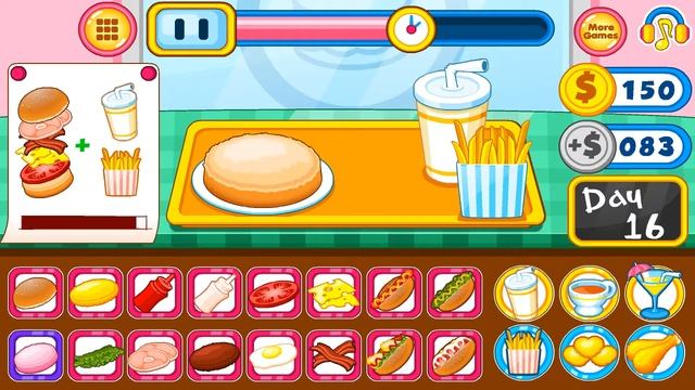 Бургер/Burger Shop Fast Food игра часть 8 смотреть онлайн
