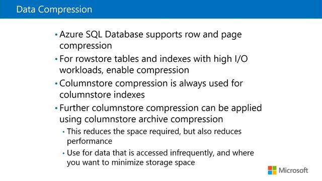 20765 - Provisioning SQL Databases - Module 7 смотреть онлайн