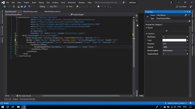 C# WPF Design UI - Custom Bar Chart смотреть онлайн