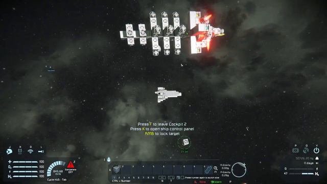 Orbital nuke delivery system! (Space Engineers) смотреть онлайн