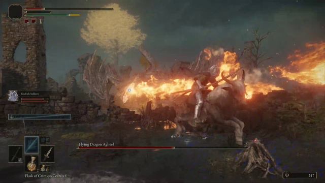 Elden Ring - Flying Dragon Agheel 1st Defeat (Xbox Series X) смотреть онлайн