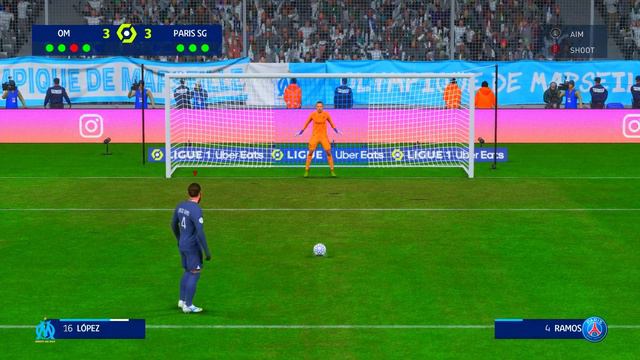 FIFA 23 - Penalty Shoot-out ⚽ PSG vs. Marseille ⚽ Ligue 1 (France) смотреть онлайн