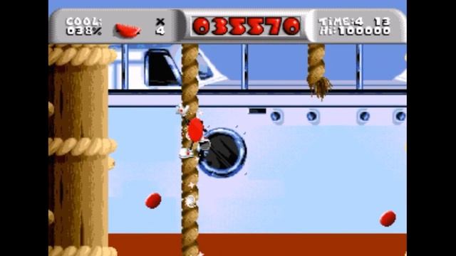 Sega Mega Drive 2 (Smd) 16-bit Cool Spot Level 2 Pier Pressure