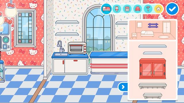 Toca Life world обустройство кафе Hello Kitty + спальни Hello Kitty and friends 😸 смотреть онлайн
