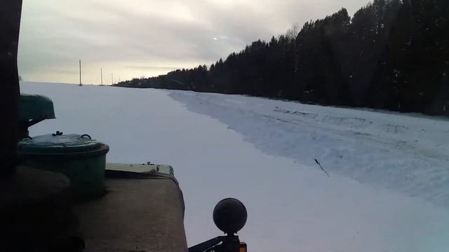 Очистка дорог от снега. Делаю ложные дороги.