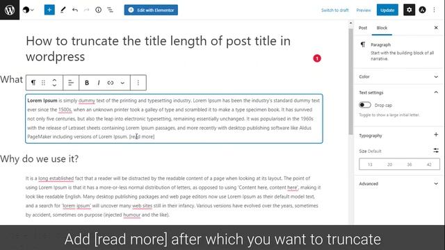 WordPress Tutorial on How to Add "Read More" to a Long Post смотреть онлайн