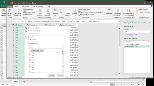 Importar en excel precio de divisa como dolar, euro o cualquiera. смотреть онлайн