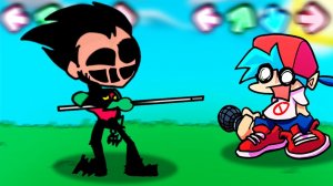 Зараженный БОСС Глич Вирусом РОБИН во Friday Night Funkin' VS Глич ВИРУС РОБИН