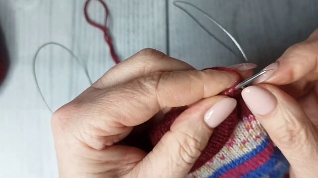 Как я вяжу носки. Пятка бумеранг. смотреть онлайн