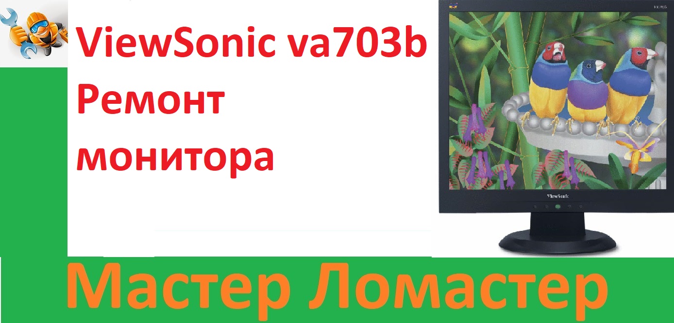 ViewSonic Va703b Ремонт монитора