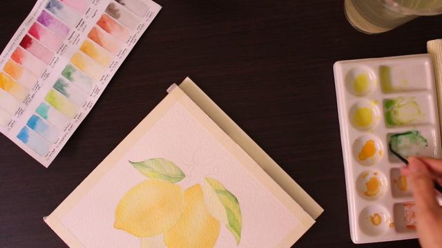 How to Paint Lemons in Watercolor | Step By Step Tutorial | 水彩でレモンを描き方 | Irene Chandra Art смотреть онлайн