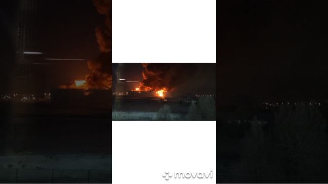 Жуткий пожар в Шушарах 