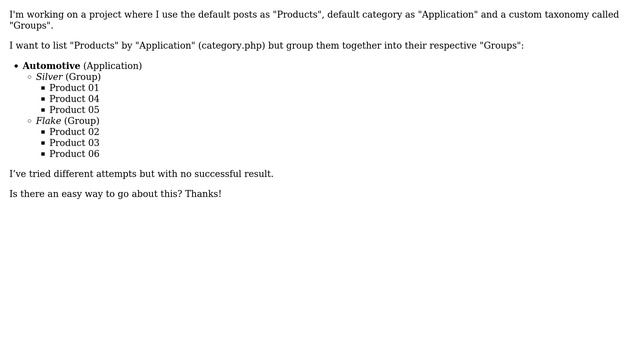 Wordpress: Display category posts grouped by taxonomy смотреть онлайн