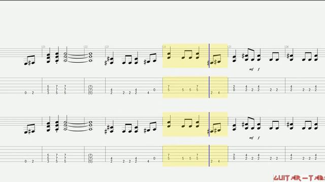 Metallica Tabs - Ride The Lightning (rhythm) смотреть онлайн