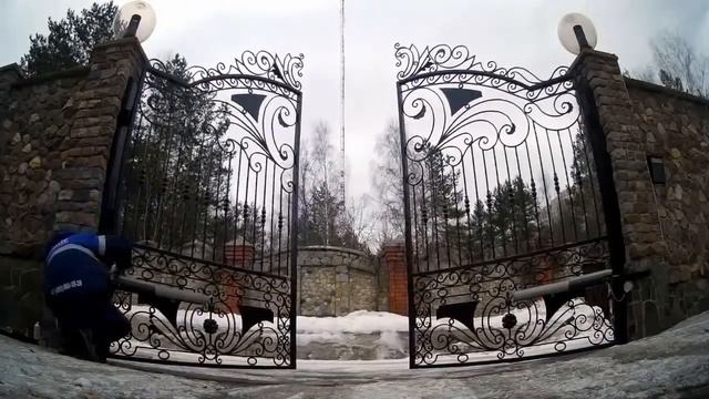 Ремонт и обслуживание привода распашных ворот смотреть онлайн