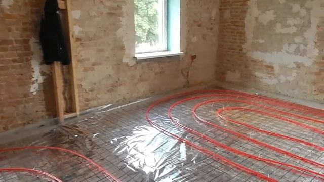 Стяжка пола в здании с деревянным перекрытием. Тёплый пол. Зал Торжеств смотреть онлайн