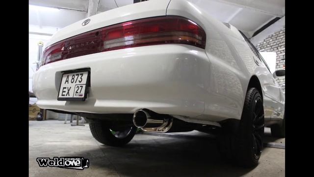 Toyota Cresta 90 1G-FE exhaust смотреть онлайн