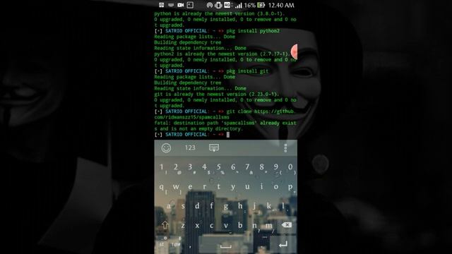 Cara spamSmsCall lewat termux- 100% Work смотреть онлайн