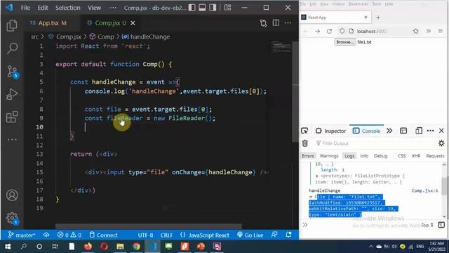 Read file content in react смотреть онлайн