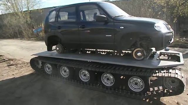 Нива вездеход на гусеницах. смотреть онлайн