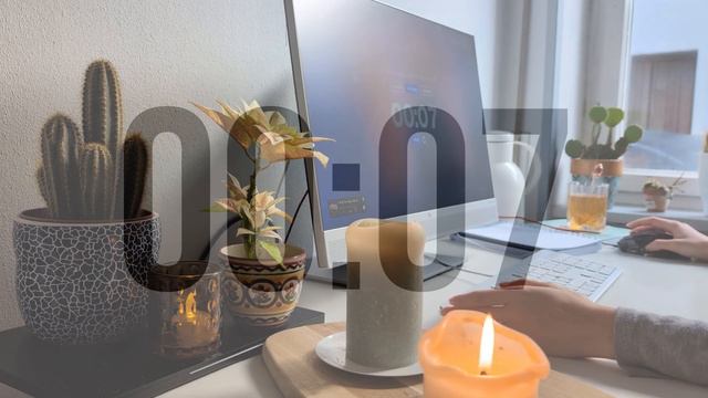 🍀 Realistic Study Session: 1 Hour Pomodoro (25/5) | Ambient Sounds