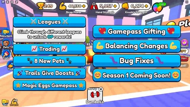 Trading & Seasons Update Arm Wrestle Simulator (ALL NEW CODES) смотреть онлайн