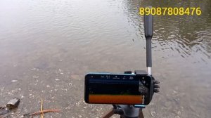 Тест№2 установка эхолота Deeper на прикормочный кораблик с внешним усилителем.