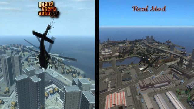 Вертолёт| GTA 4 VS GTA 4 MOD|?|СРАВНЕНИЕ ИГР| GAME COMPARISON ✅1080HD смотреть онлайн