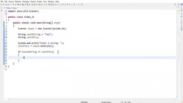Java 31: Check if strings equal each other using the equals and equalsIgnoreCase methods.