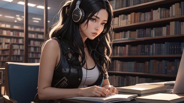 LoFi Library Lounge ? Study in Serenity | Relaxing HipHop Beats for Home or Library ? смотреть онлайн