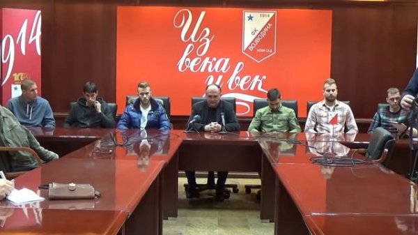 Konferencija pred Spartak i predstavljanje novih igrača (16. 2. 2016)
