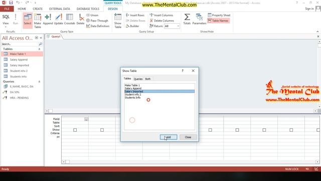 9. Microsoft Access 2013 | Tutorial in Bengali | Make Table Query смотреть онлайн