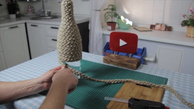 DIY | Делаем потолочный ДЖУТОВЫЙ светильник | Легкий и простой в изготовлении смотреть онлайн