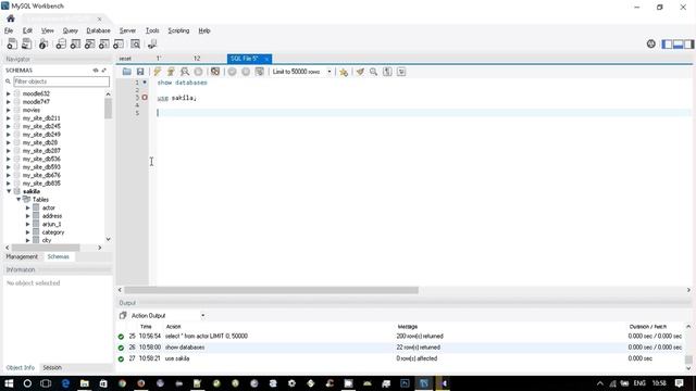 3 select database in MySQL server смотреть онлайн