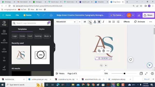 How to Make a Logo in CANVA I Canva Logo Design Tutorial смотреть онлайн